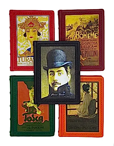 Hardcover Leather Puccini Journal