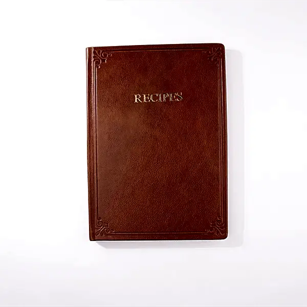 Hardcover Italian Leather Recipe Journal
