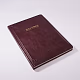Hardcover Italian Leather Recipe Journal