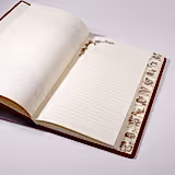 Hardcover Italian Leather Recipe Journal