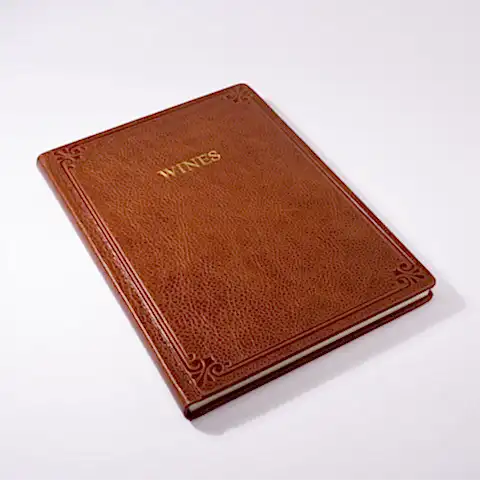 Hardcover Italian Leather Wine Journal