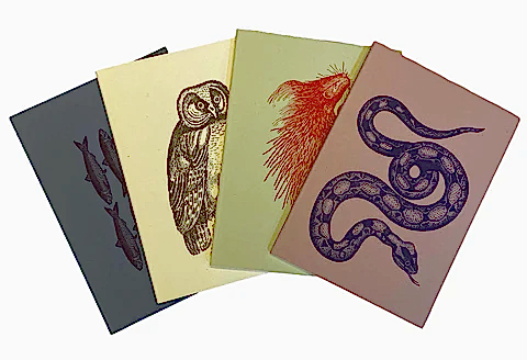 Animal Letterpress Notebook