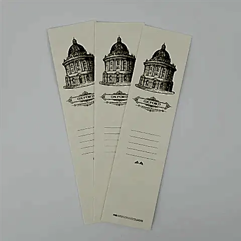 Oxford Collection Letterpressed Bookmark