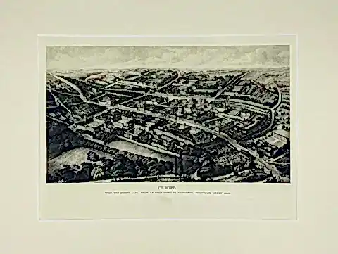 Bird's-eye Print of Oxford