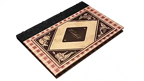 Bomo Art Recipe Book - Traditional "Cookbook" with Black Spine