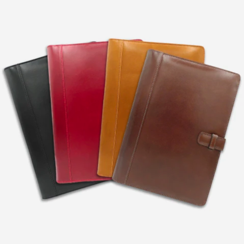 Leather Writing Folder - all colours