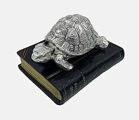 Tortoise Faux Book Paperweight